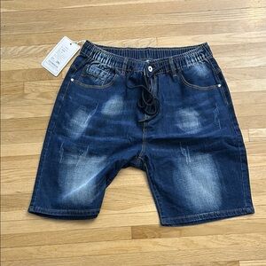 Men's Blue Denim Shorts